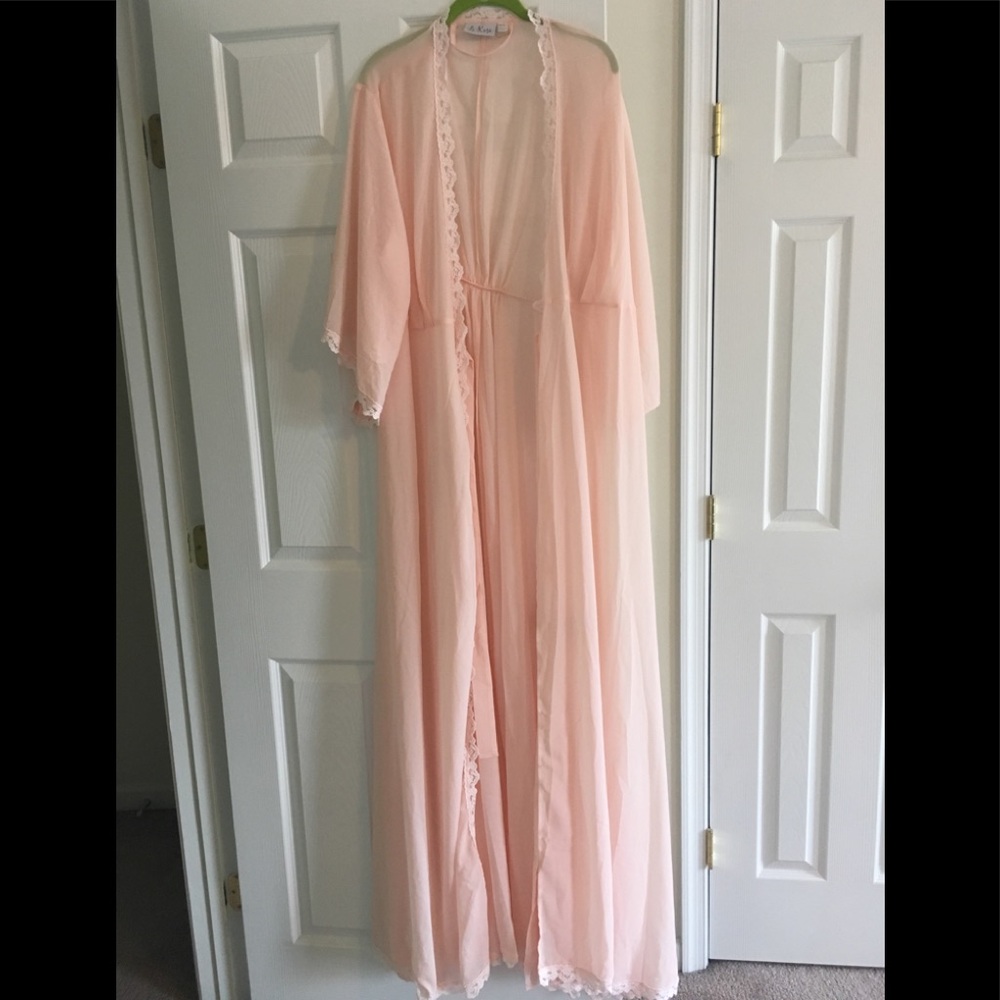 Blush long robe